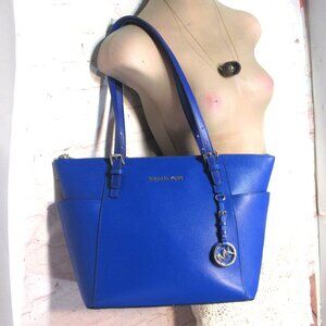 MICHAEL KORS ELECTRIC BLUE TOTE, ALMOST BRAND NEW  GORGEOUS